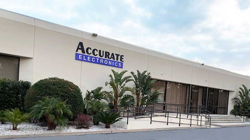 Accurate Electronics Headquarters exterior picture with company sign